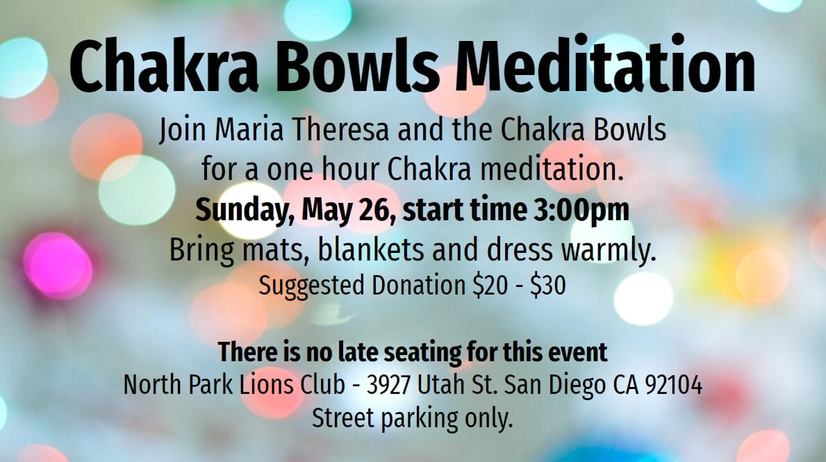 Crystal Bowls Meditation with Maria Theresa