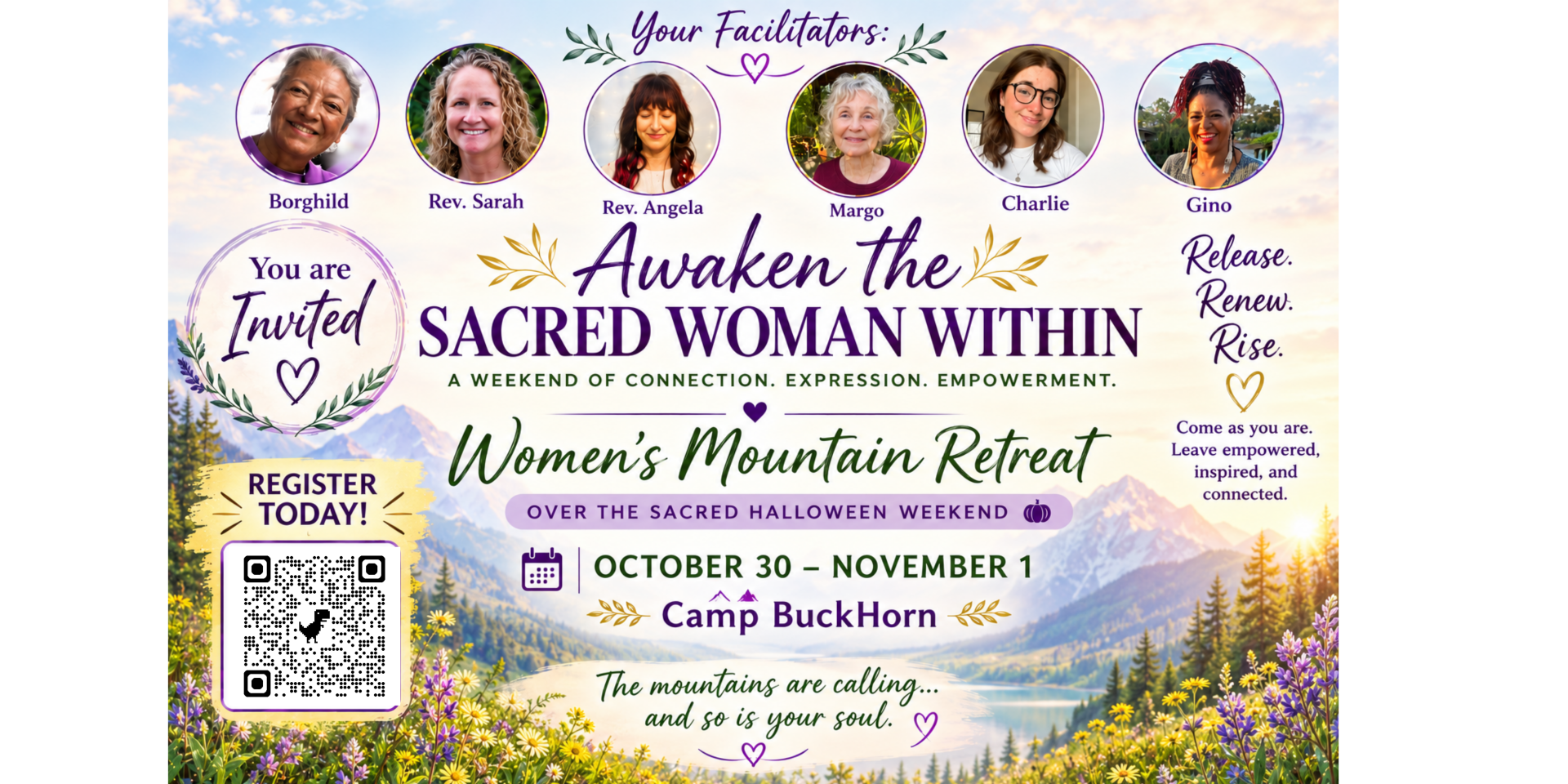Women’s Retreat Oct 30-Nov 1